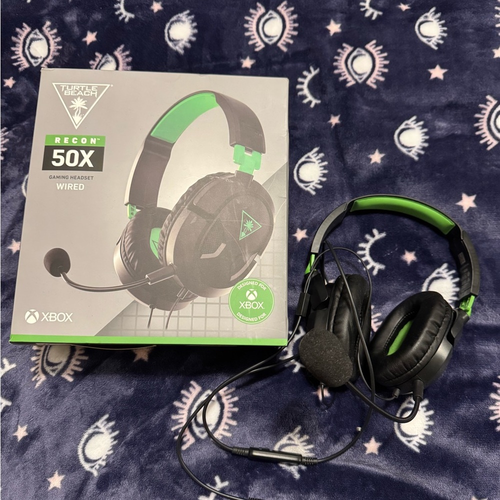Turtle Beach Recon 50X Wired Gaming Headset - Black and Green